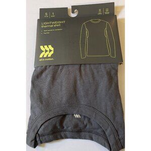 All in Motion Men's Gray LightWeight Moisture Wicking Thermal Shirt  Small 34-36
